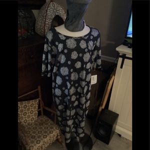 LuLaRoe Julia dress size 3XL charcoal grey